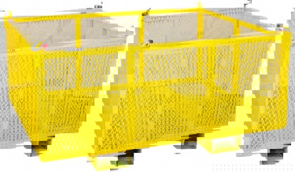 Bulk Storage Container: Steel, Basket-Style Bulk Container